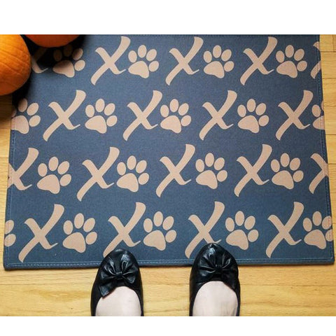 XOXO Puppy Love Paw Print Doormat, The Smoothe Store