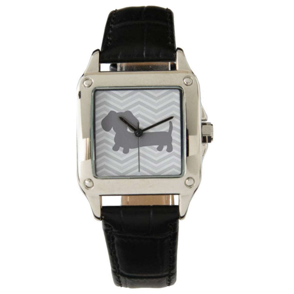 Wiener Dog Watch with Gray Chevrons, The Smoothe Store