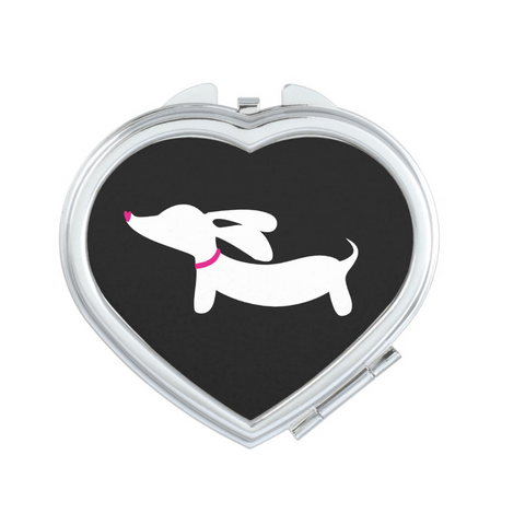 Dachshund Heart Compact Mirror, The Smoothe Store