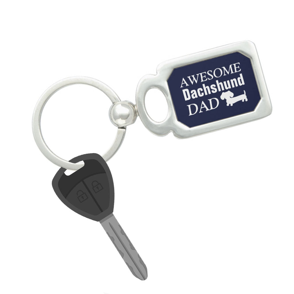 Awesome Dachshund Dad Keyring, The Smoothe Store