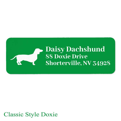 Classic Doxie | Return Address Labels - Lots of Colors