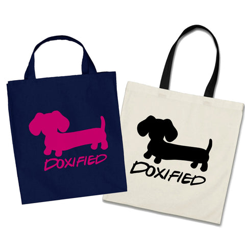 Doxified Wiener Dog Tote Bags