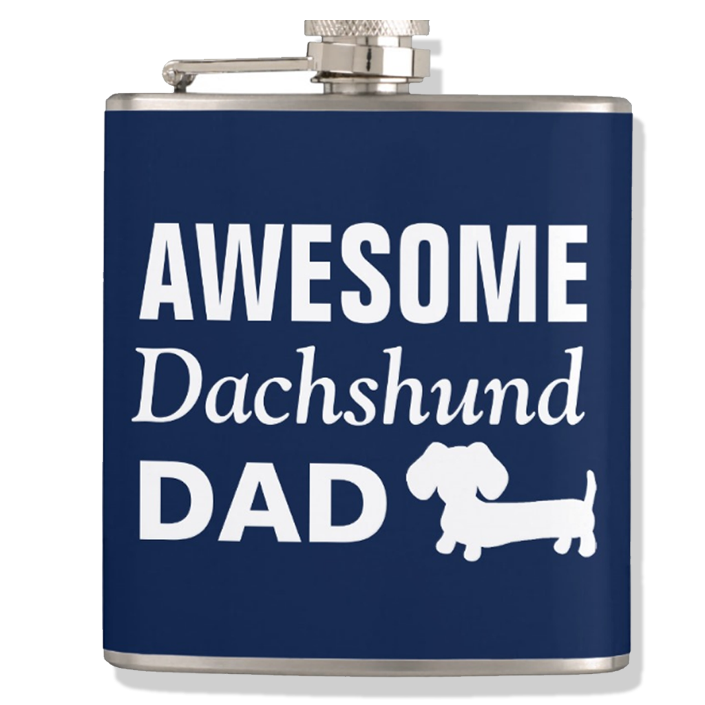 Awesome Dachshund Dad Flask, The Smoothe Store