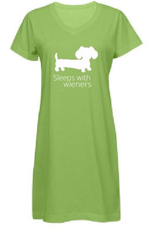Sleeps With Wieners Dachshund Night Shirt, The Smoothe Store