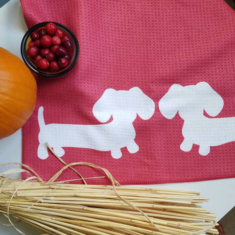 Dachshund Kitchen Dish Towels, The Smoothe Store