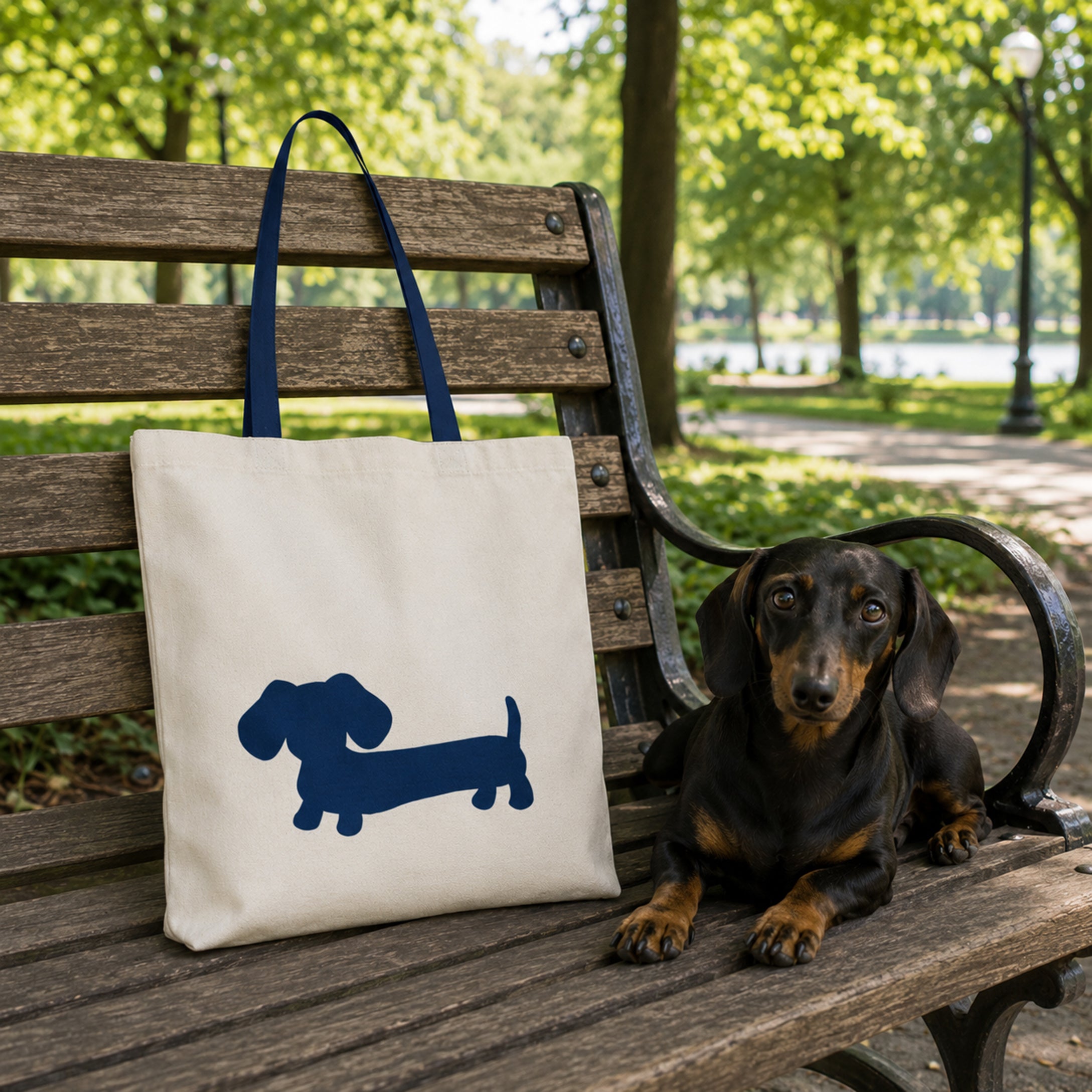 Small Doxie Tote Bags