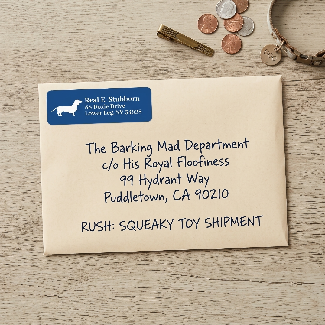 Classic Doxie | Return Address Labels - Lots of Colors