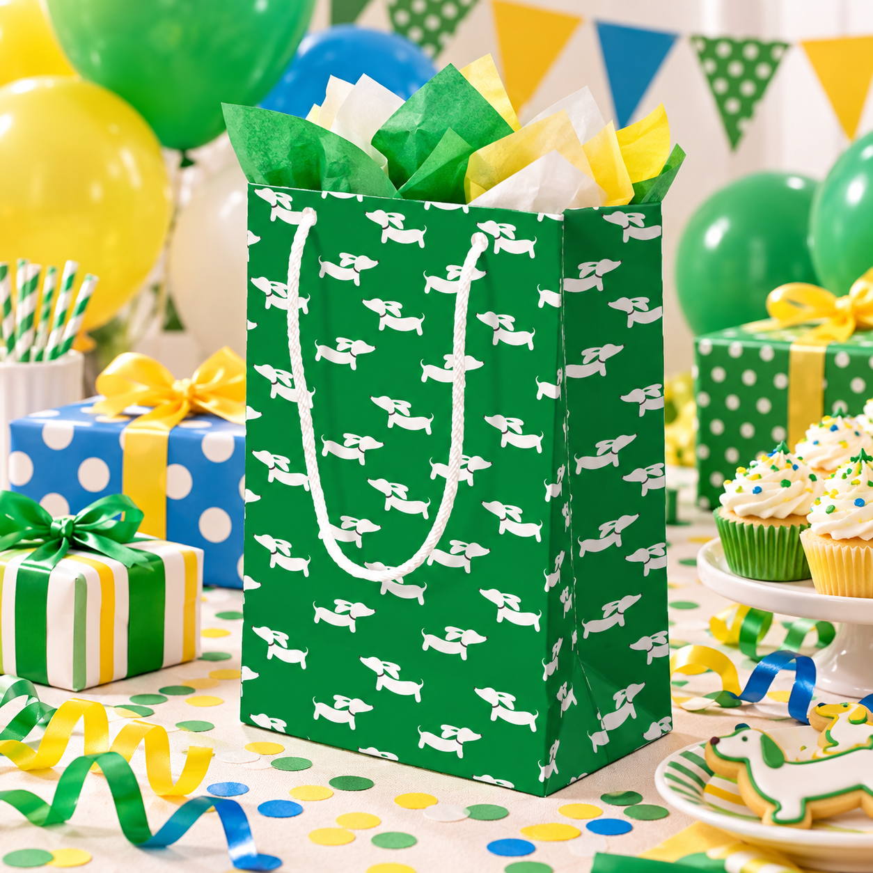 Colorful Dachshund Gift Bags – Wiener Dog Party Gift Bags