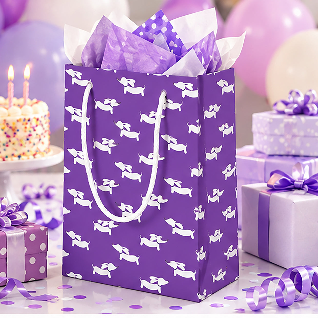 Colorful Dachshund Gift Bags – Wiener Dog Party Gift Bags