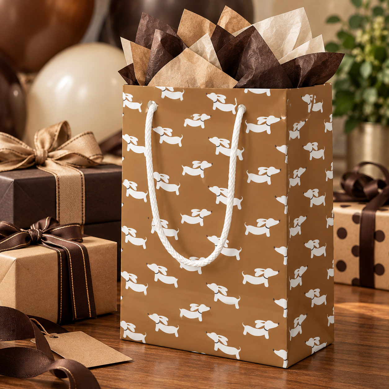 Colorful Dachshund Gift Bags – Wiener Dog Party Gift Bags
