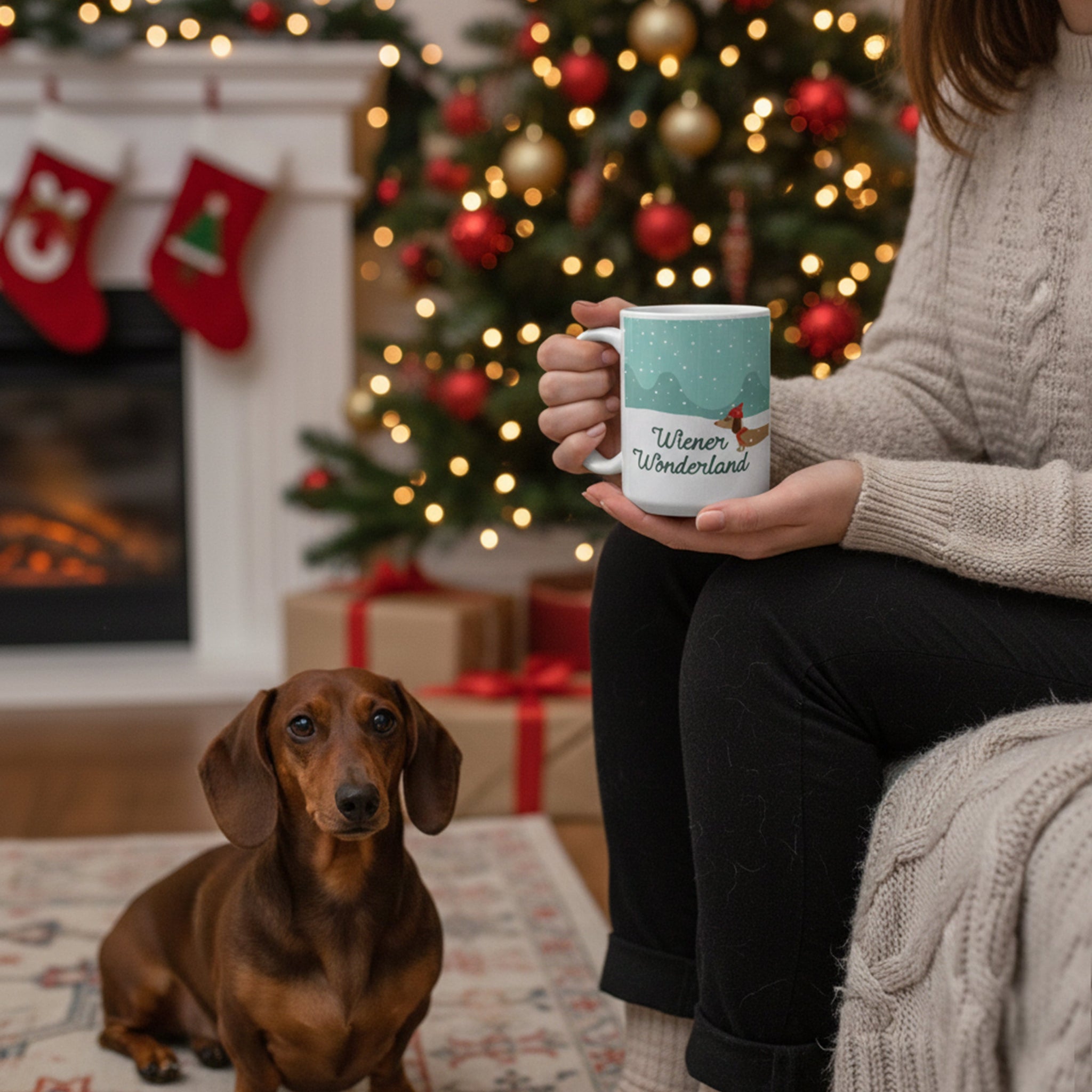 Wiener Wonderland Dachshund Mug