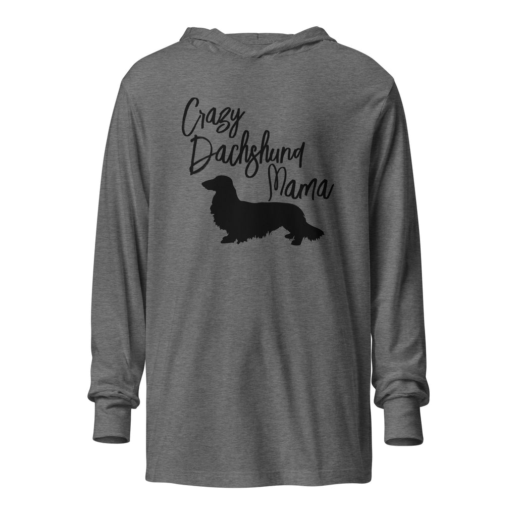 Crazy Dachshund Mama | Hooded long-sleeve tee