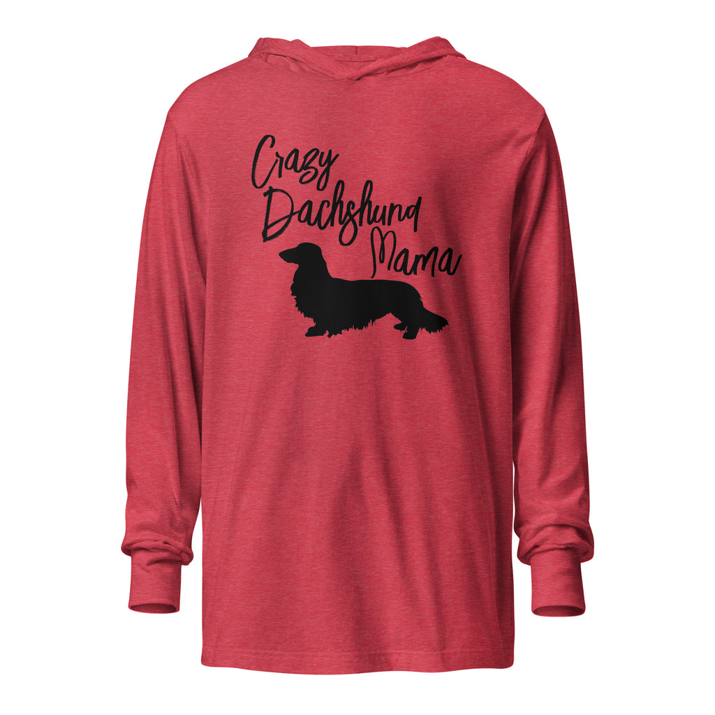 Crazy Dachshund Mama | Hooded long-sleeve tee