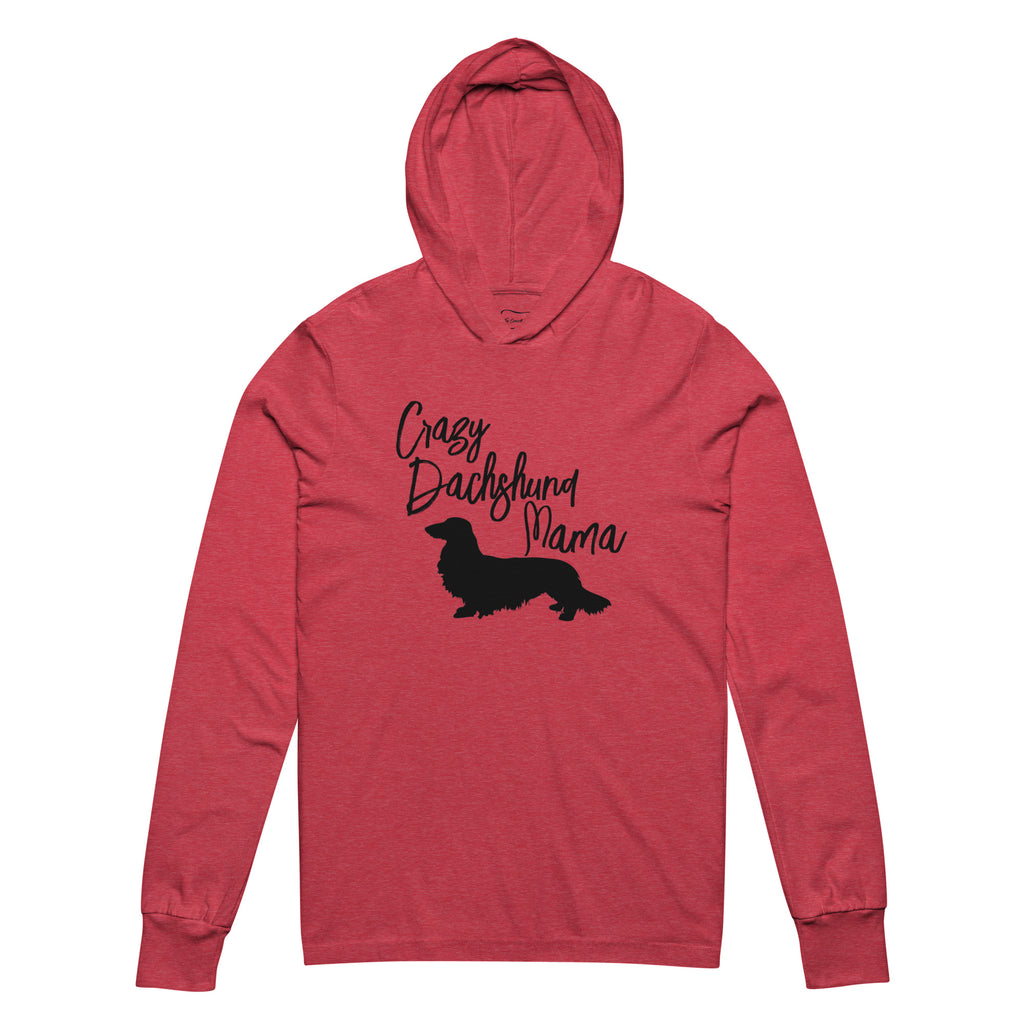 Crazy Dachshund Mama | Hooded long-sleeve tee