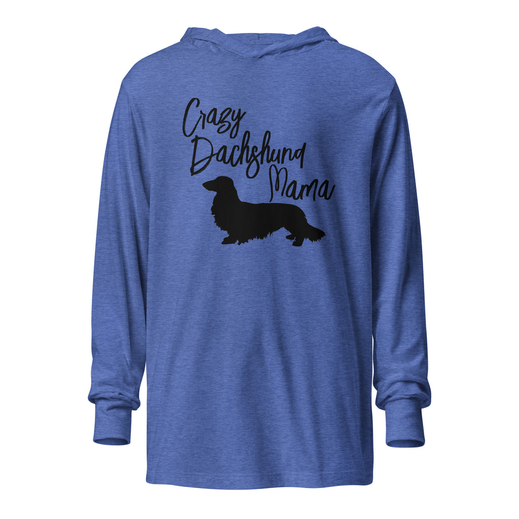 Crazy Dachshund Mama | Hooded long-sleeve tee