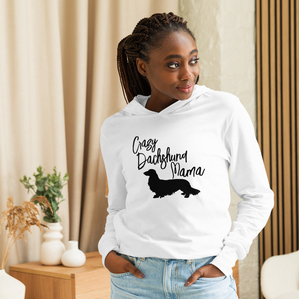 Crazy Dachshund Mama | Hooded long-sleeve tee