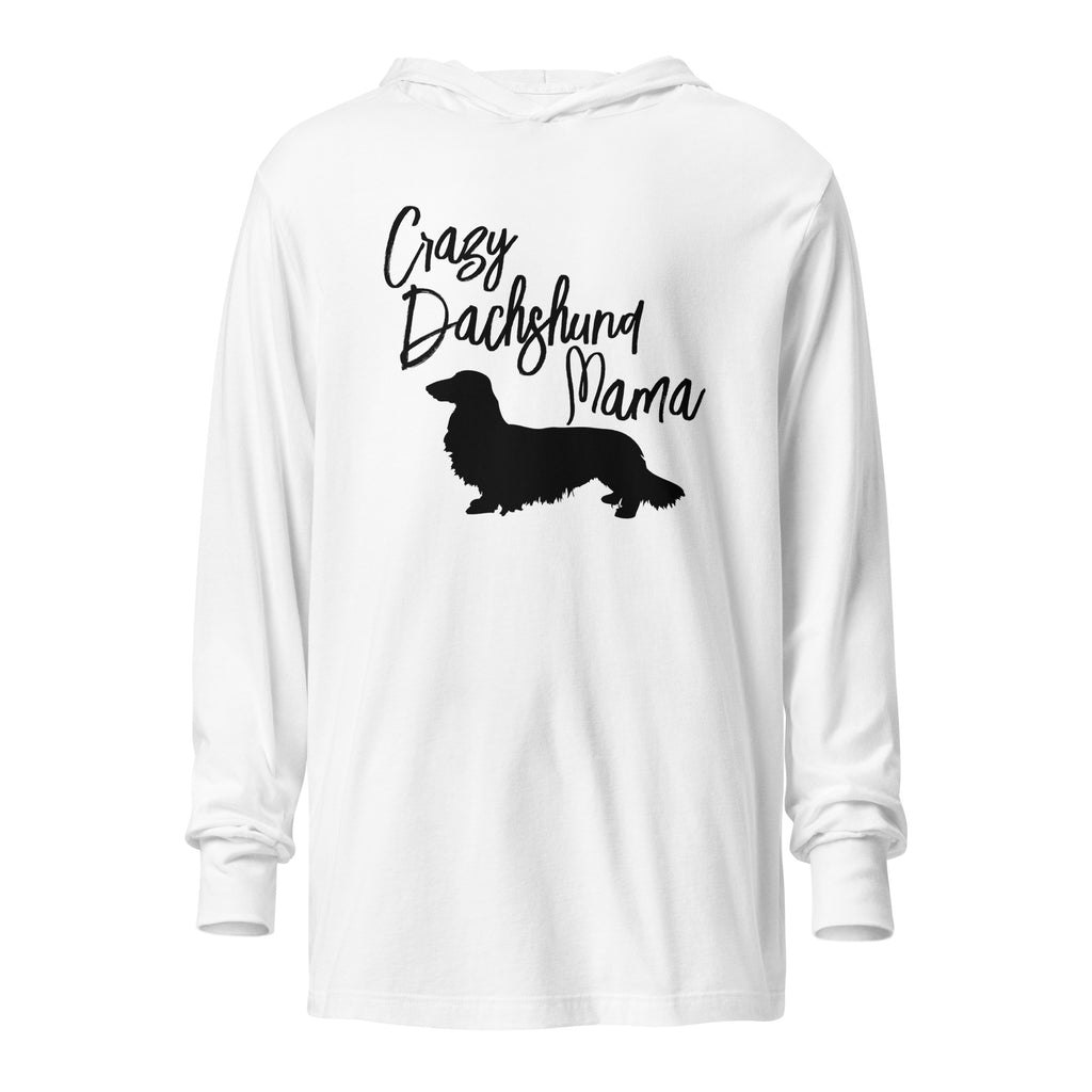 Crazy Dachshund Mama | Hooded long-sleeve tee