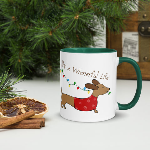 "Wienerful Life Dachshund Christmas Cheer Mug"