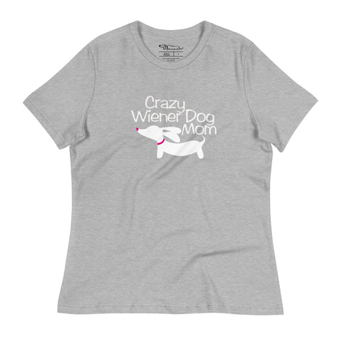 Crazy Wiener Dog Mom Relaxed T-Shirt