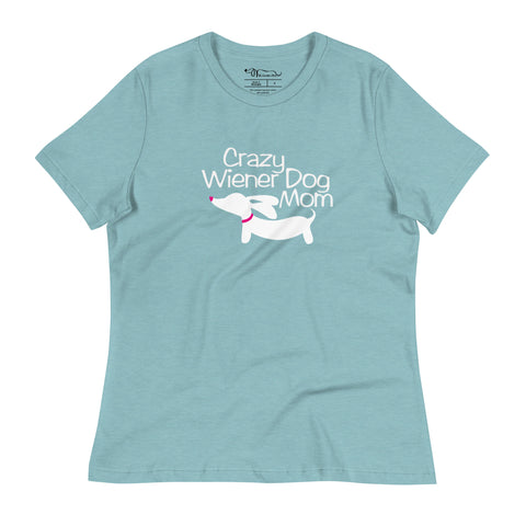 Crazy Wiener Dog Mom Relaxed T-Shirt