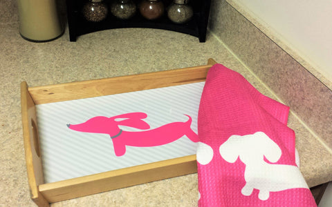 Pink Dachshund Serving Tray, The Smoothe Store
