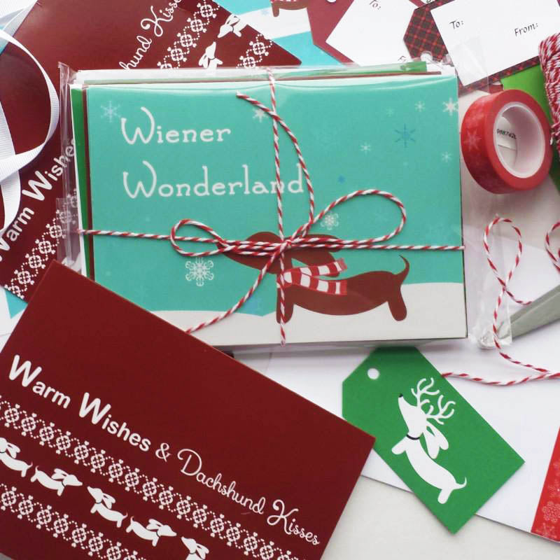 Dachshund Christmas Card Variety Set