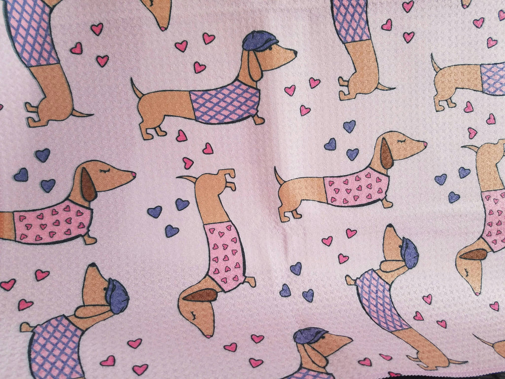 Wiener Dog Love Dish Towel, The Smoothe Store
