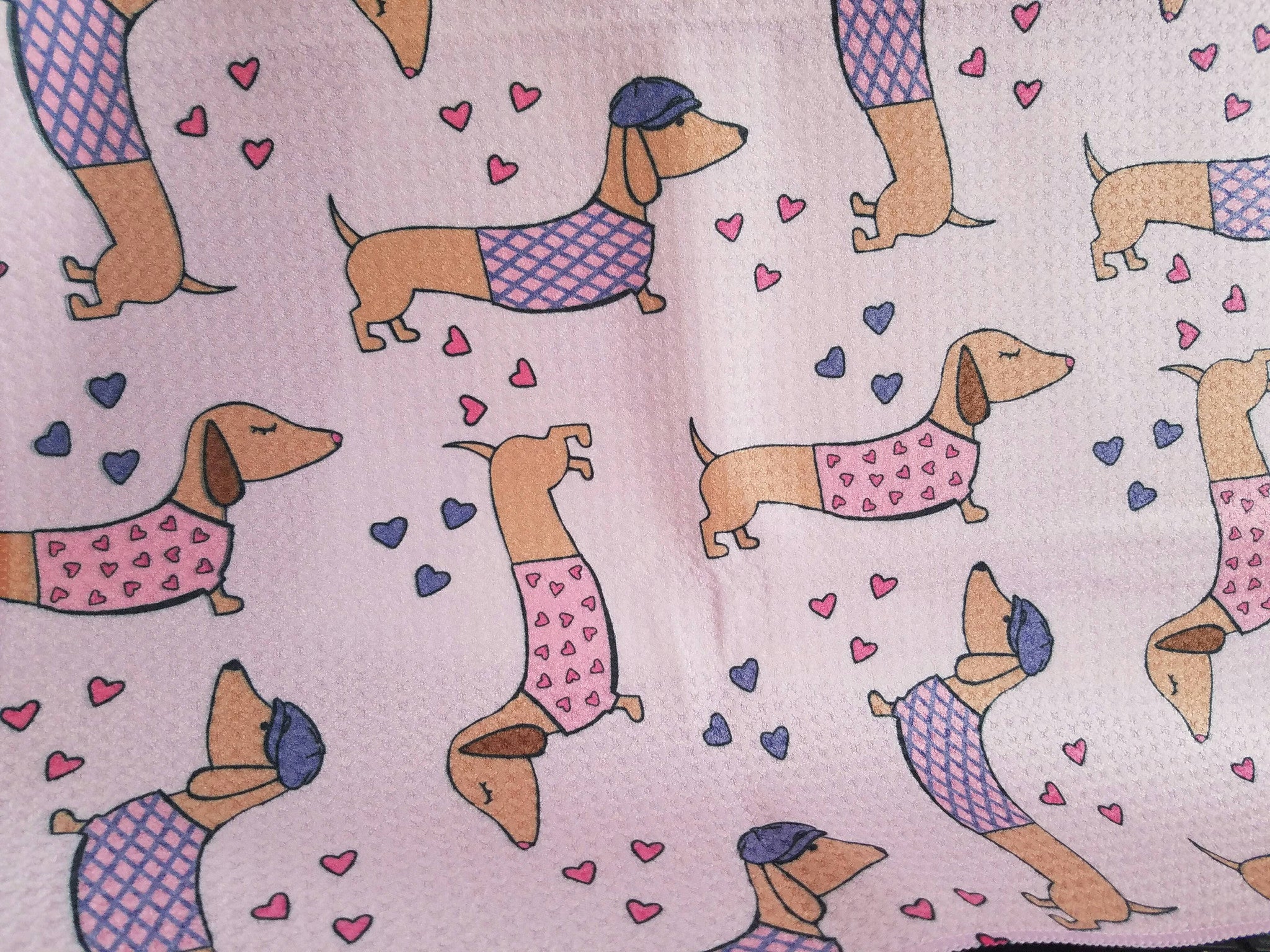 Wiener Dog Love Dish Towel, The Smoothe Store