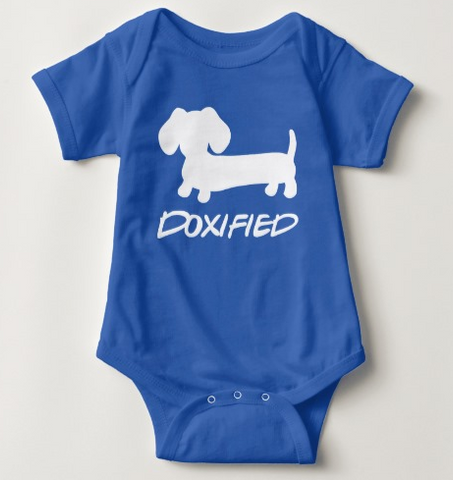 Doxified Dachshund Baby One Piece Baby Outfit, The Smoothe Store