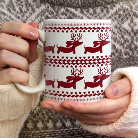 Dachshund | Ugly Sweater Coffee Mug