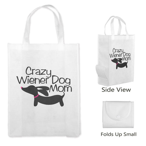 Crazy Wiener Dog Mom Dachshund Tote Bags, The Smoothe Store