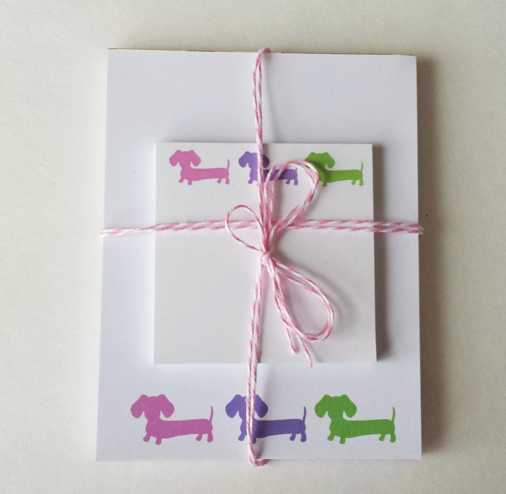 Dachshund Notepad & Sticky Notes Gift Set, The Smoothe Store
