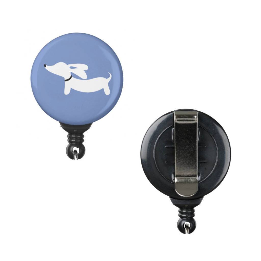 Dachshund Badge Holder | Clip or Carabiner-style, The Smoothe Store