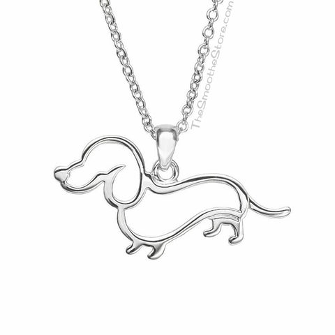 Dachshund Silhouette Necklace, The Smoothe Store