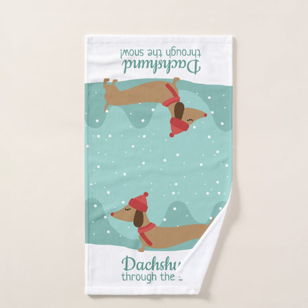 Wiener Wonderland Dish Cloth or Hand Towel, The Smoothe Store