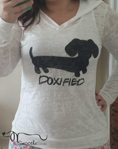 Doxified Wiener Dog Burnout Hoodie Shirt, The Smoothe Store
