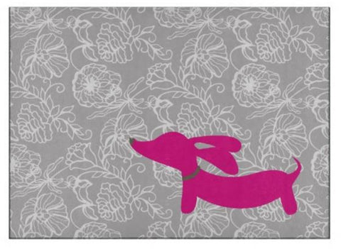 Dachshund Kitchen Cutting Board - Red or Pink, The Smoothe Store