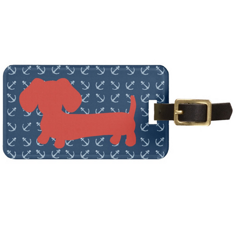 American Wiener or Rainbow Dachshund Luggage Bag Tags, The Smoothe Store