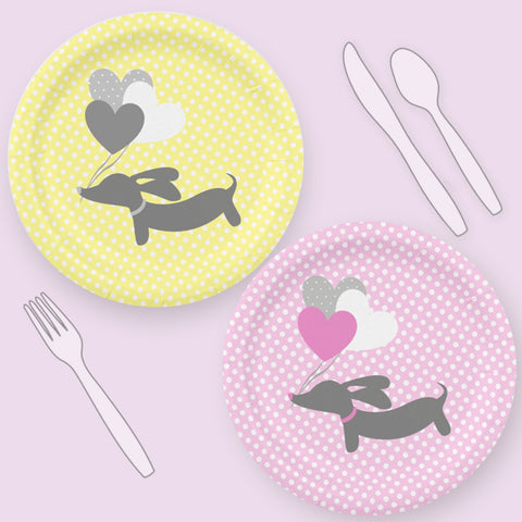 Wiener Dog Party Plates, The Smoothe Store