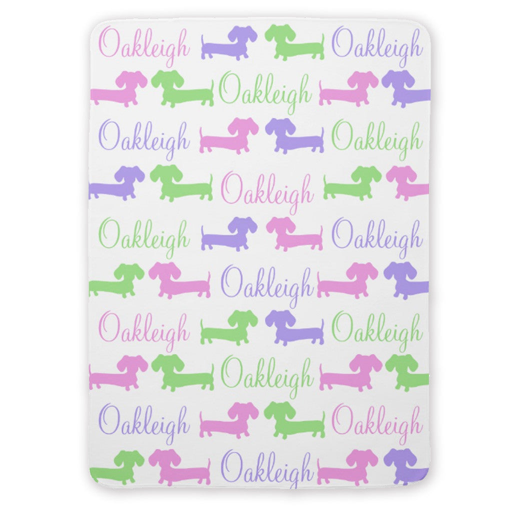 Personalized Dachshund Nursery Blankets, The Smoothe Store