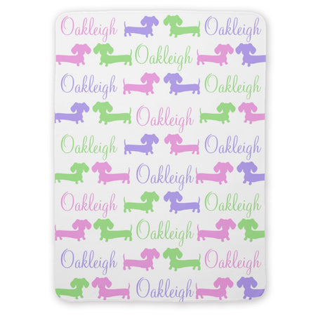 Personalized Dachshund Nursery Blankets, The Smoothe Store