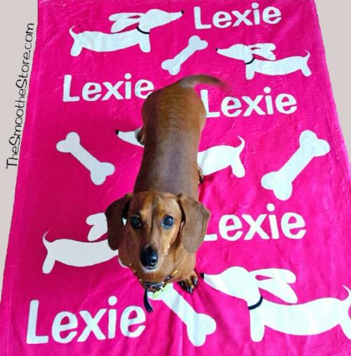 Personalized Dachshund Fleece Blanket, The Smoothe Store