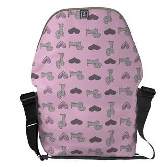 Pastel Dachshund Messenger Bag, The Smoothe Store