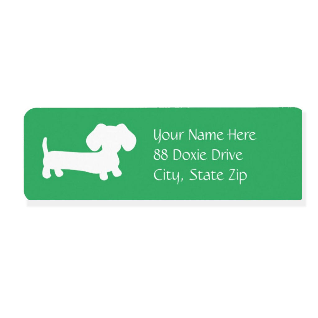 Dachshund Return Address Labels - Lots of Colors, The Smoothe Store