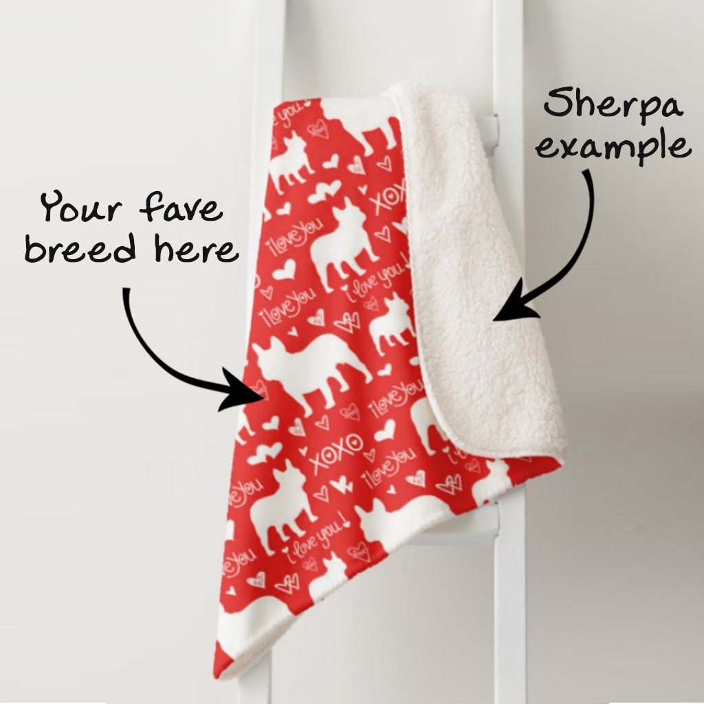 I Love You Dog Blanket - Pick Your Breed, The Smoothe Store