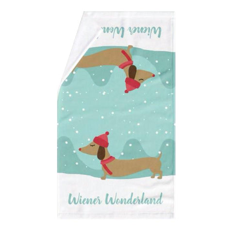Wiener Wonderland Dish Cloth or Hand Towel, The Smoothe Store