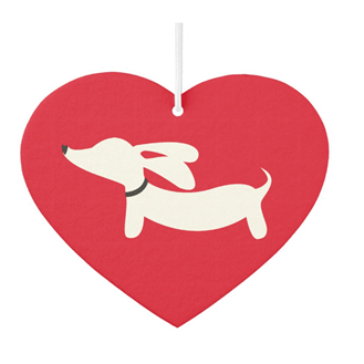 Heart Shaped Dachshund Air Freshener, The Smoothe Store