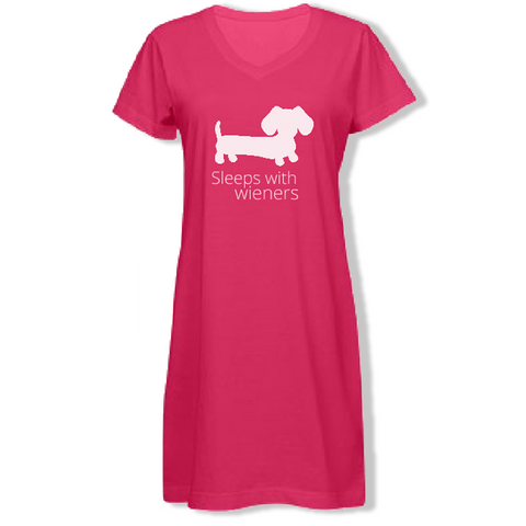 Sleeps With Wieners Dachshund Night Shirt, The Smoothe Store