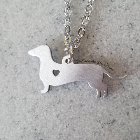 Dachshund Heart Necklace | Doxie Dog Mom Gift