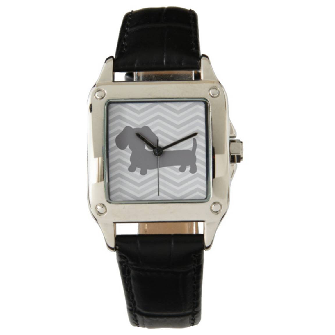 Wiener Dog Watch with Gray Chevrons, The Smoothe Store